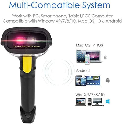 NT-1228BL Bluetooth QR 2D Barcode Scanner Handheld USB kabelloser 1D 2D Barcodes Imager für Mobile Z