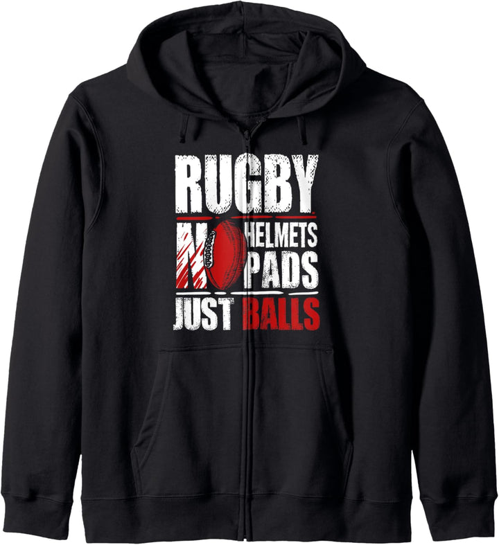 Lustiges Rugby-Geschenk für einen Rugbyspieler Kapuzenjacke