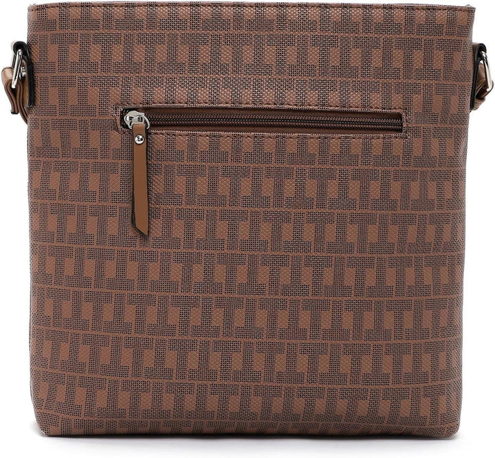 Tamaris Umhängetasche Jody 31984 Damen Handtaschen Ornament Einheitsgrösse Cappuccino, Einheitsgröss