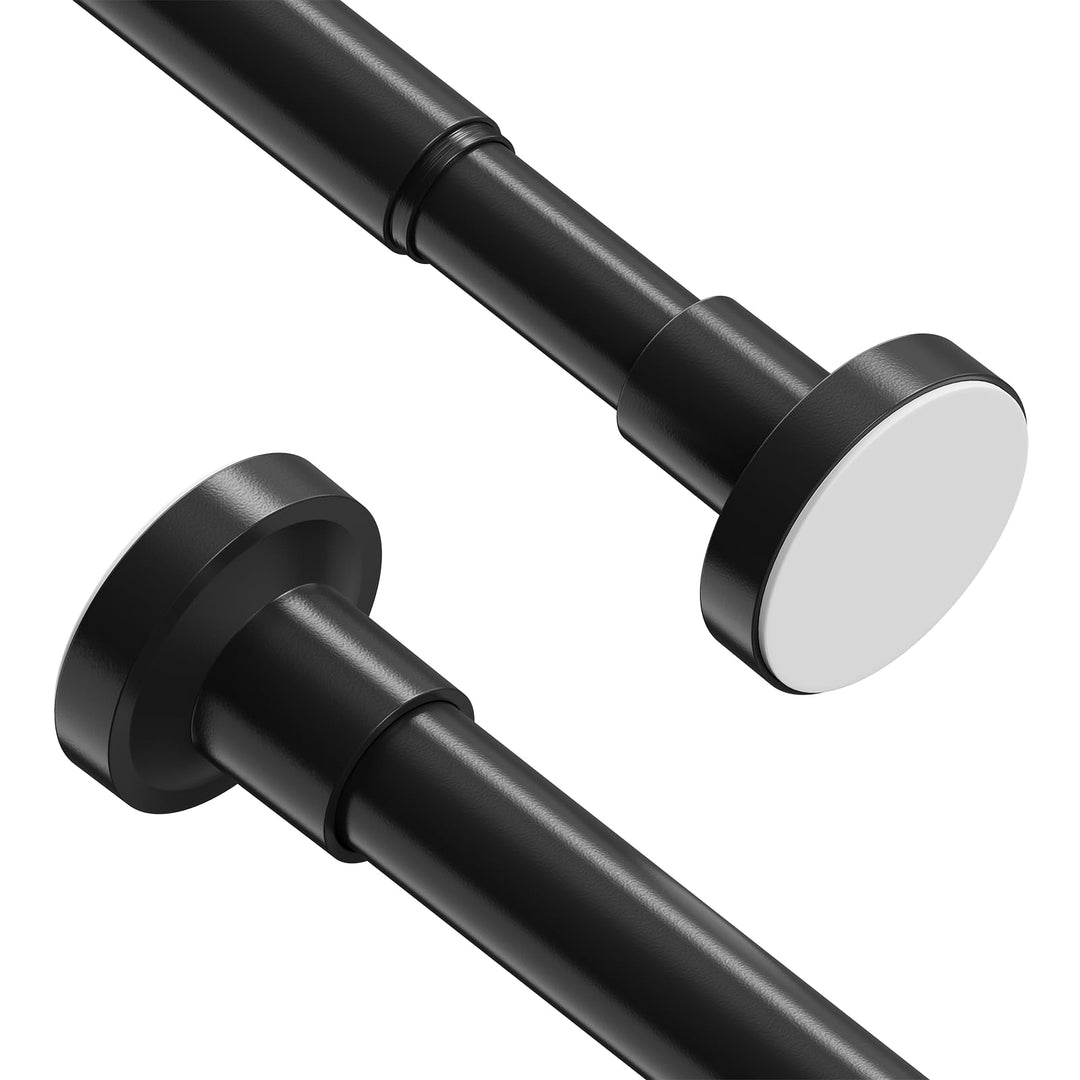 2 Stücke Duschvorhangstange ohne Bohren 48-118CM Teleskopstange Φ25mm Einstellbare Gardinenstange Vo