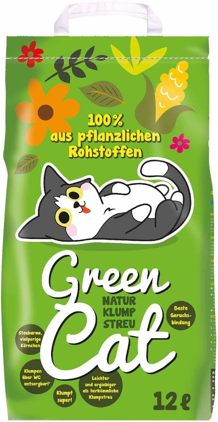 Green Cat Katzenstreu Klumpstreu 6X 12L (72L)
