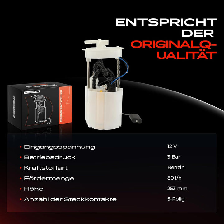 Kraftstoffpumpe Benzinpumpe für Almera II N16 V10 Primera P12 WP12 1.5L 1.6L 1.8L 2.0L 2002-2008 058