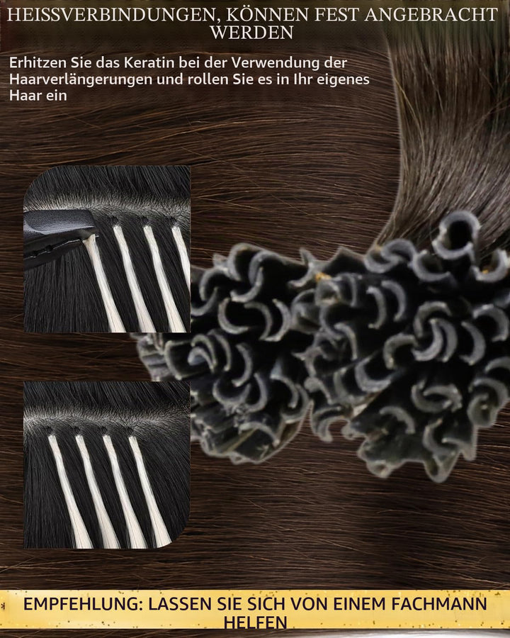Hetto Echthaar Extensions Bonding Braun Echthaar Keratin Bonding Extensions Remy Echthaar Bonding Ha