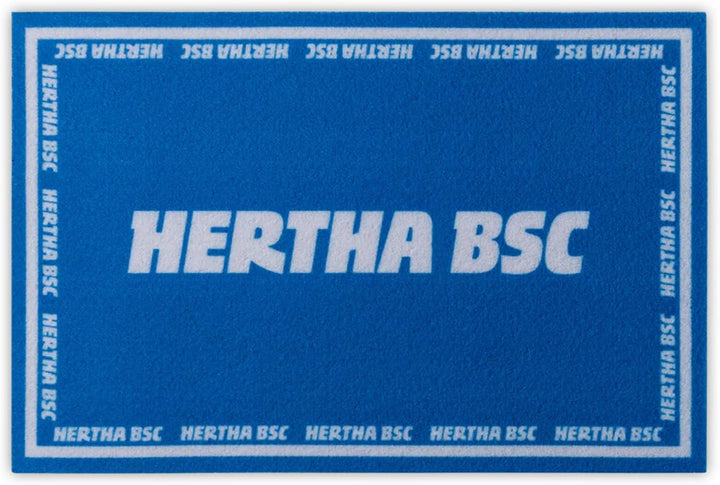 Hertha BSC Berlin Fussmatte - Hertha BSC - blau Matte, Fussabtreter, Türmatte - Plus Lesezeichen I L