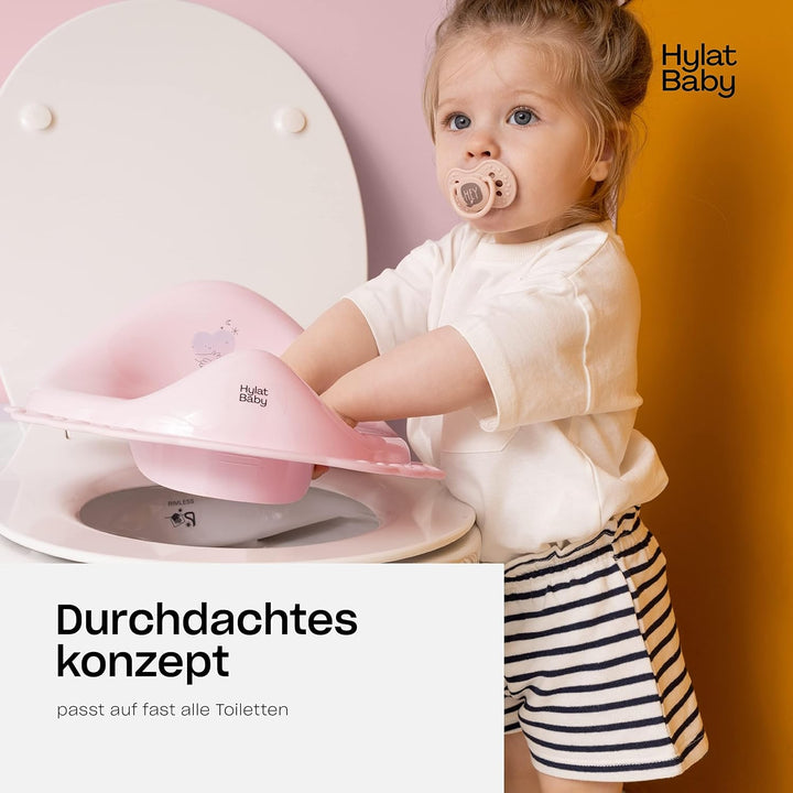 Hylat Baby Toilettensitz Kinder hilfreich beim Toilettentraining, für Mädchen und Jungen, solides Ma