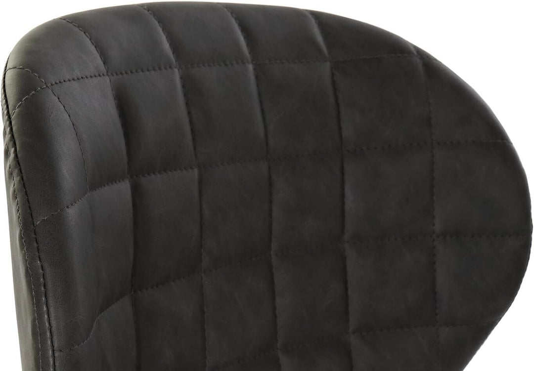 TABURETE PU METAL 47X50X110 110CM GRIS OSCURO