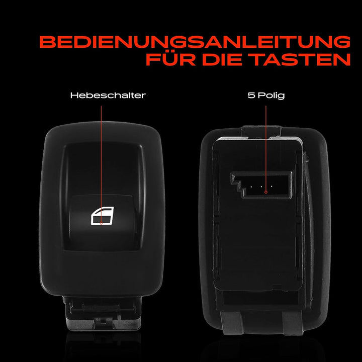 2x Fensterheber Schalter Hinten Links Rechts 3-Polig für 3er E90 E91 316 318 320 323 328 330 335 M3
