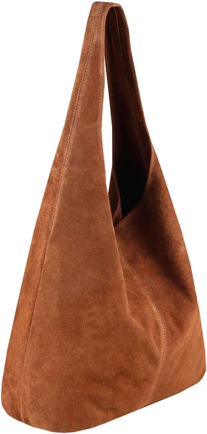 OBC MADE IN ITALY DAMEN LEDER HAND-TASCHE METALLIC Shopper Schultertasche Hobo-Bag Henkeltasche Beut