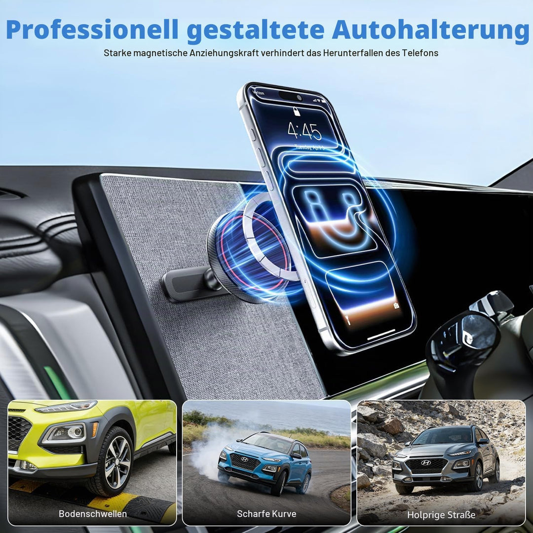 Entworfen für Hyundai Ioniq 5 Handyhalterung [Kompatibel mit MagSafe], Magnetisch an Metallischem Ar