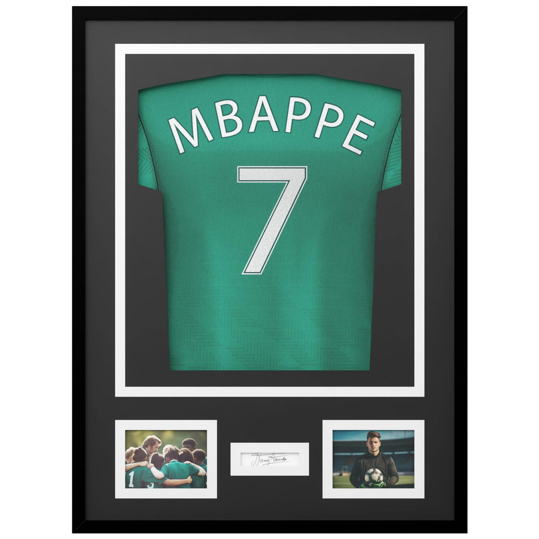 Avalo Trikotrahmen Aluminium - Objektrahmen für Fussballtrikot - 3D Box Frame - 60x80 CM - Schwarz -
