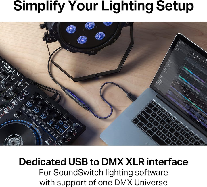 SoundSwitch Micro DMX Interface – Ultrakompaktes USB auf DMX Interface inklusive kostenloser Nutzung