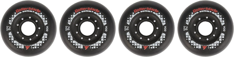 ROLLERBLADE Apex 76 mm 80A Rollen, 4 Stück