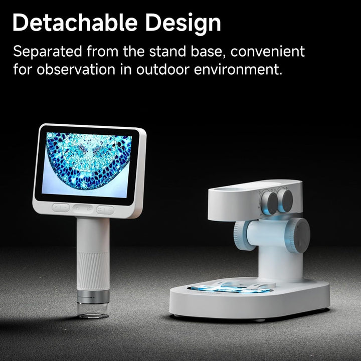 Beaverlab 10,2 cm IPS-Digitalmikroskop für Kinder und Erwachsene, 100x1600, Handmikroskop mit 1080P