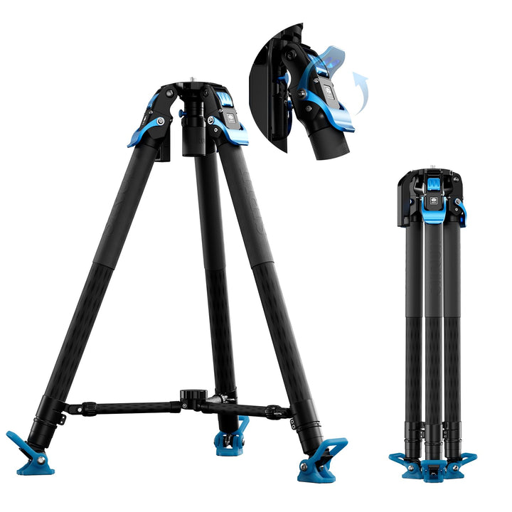 SIRUI SVT75 Pro EIN-Schritt Höhenverstellungs-Videostativ mit 75 mm Schnellwechselgriff und Mittelst