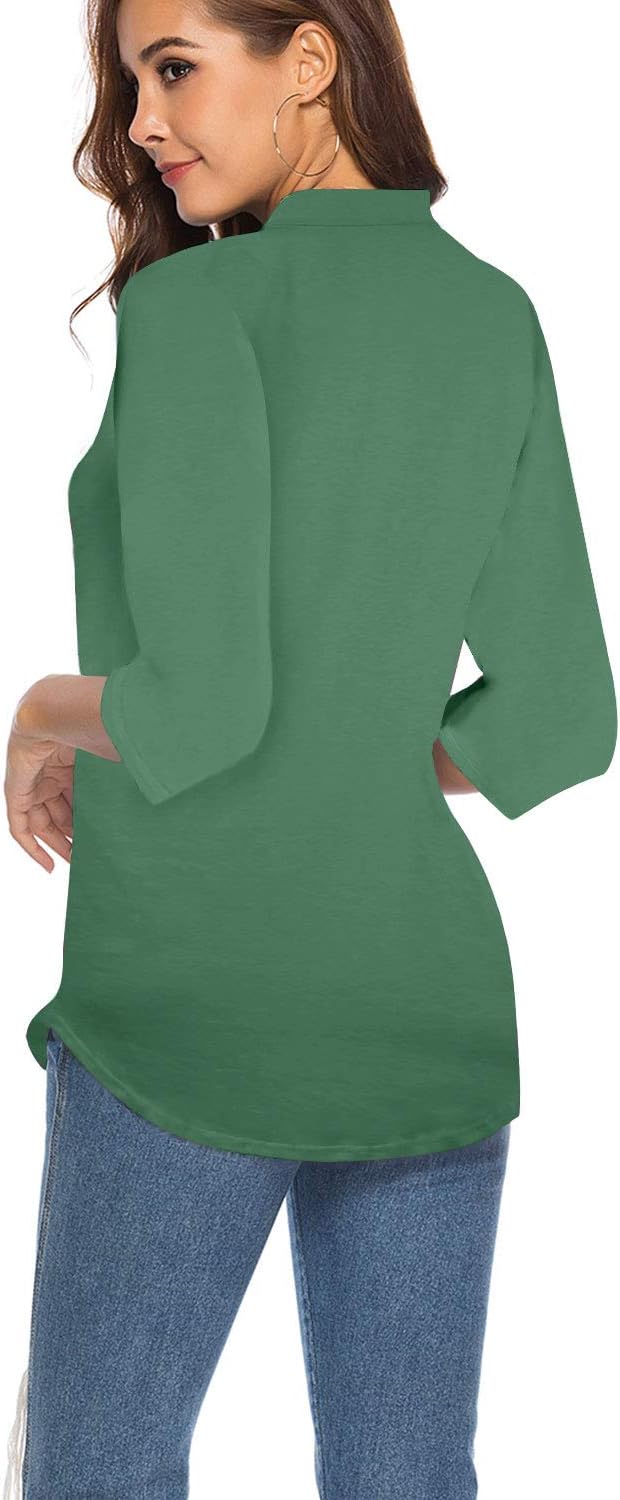 CEASIKERY Damen Shirt Tunic Tunika S Avocado Green-14, S Avocado Green-14