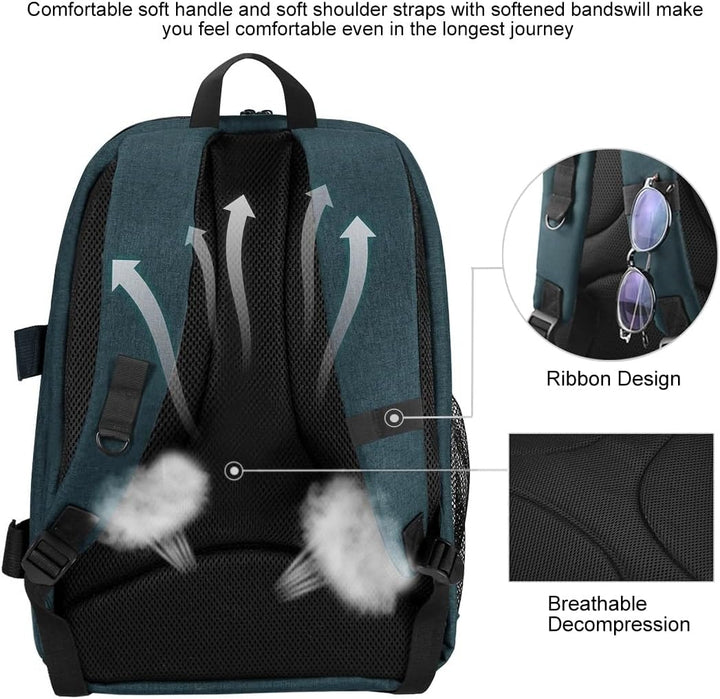 König Design Kamerarucksack Rolltop Fotorucksack Wasserdicht Robuste Rucksack für Spiegelreflexkamer