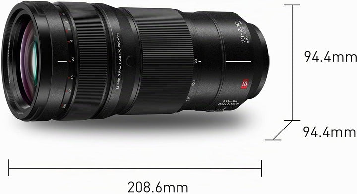 Panasonic S-E70200E LUMIX S PRO Objektiv (70-200mm, F2.8, Staub, Spritzwasser und Kälteresistent) Sc