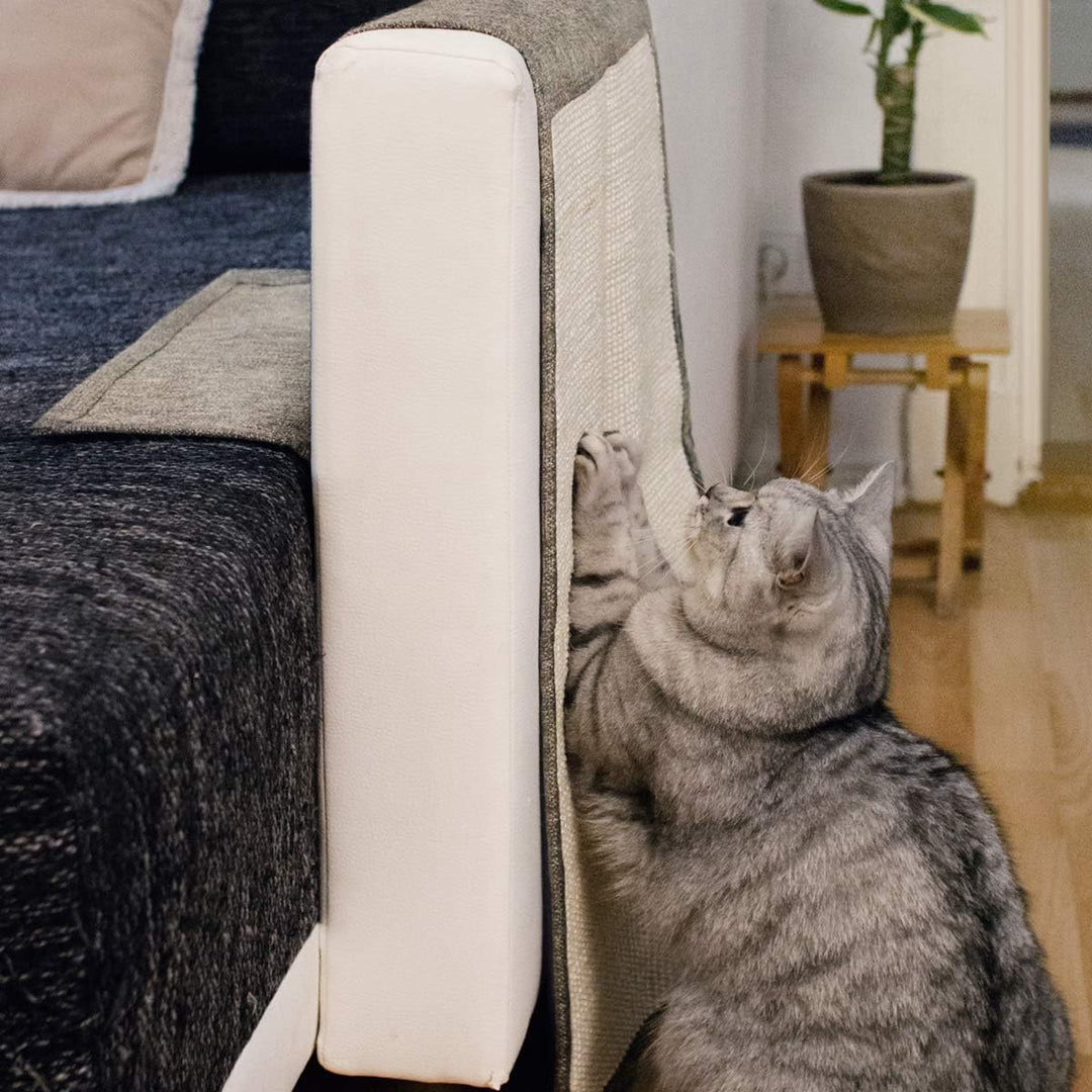 Navaris Katzen Kratzmatte Kratzschutz Sofa - Sisal Kratzteppich 130 x 45 cm für Katze - Couch Katzen