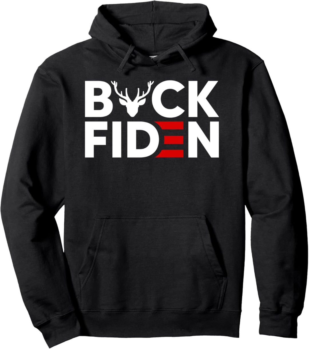 Buck Fiden Retro Amerikanische Flagge Buck Fiden And His Mandates Pullover Hoodie