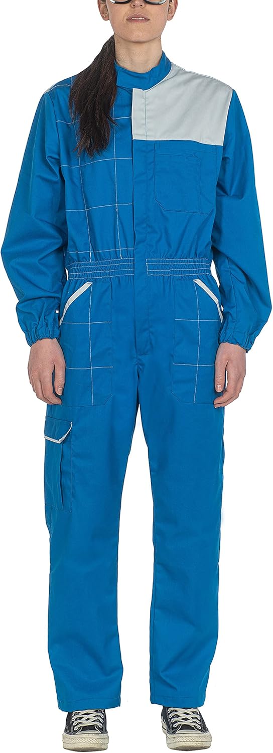 C.B.F. Balducci Group Arbeitsanzug mit Mehreren Taschen Arbeitsanzug M Hellblau / Grau, M Hellblau /