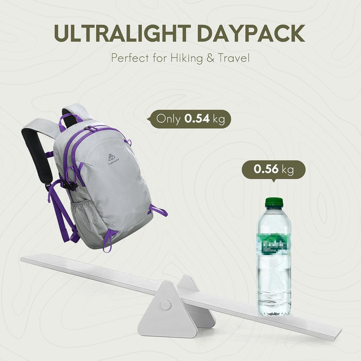 Haimont 15L Wanderrucksack - Ultraleichter Tagesrucksack für Herren & Damen, Wasserabweisender Daypa