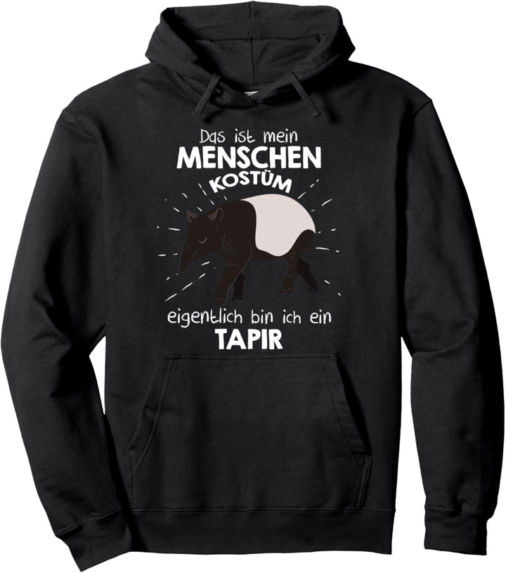 Mein Menschen Kostüm Bin ich ein Tapir, Halloween Outfit Pullover Hoodie