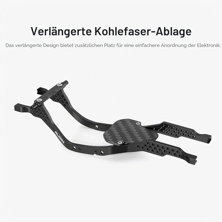 INJORA LCG Aluminium Chassis Bausatz für 1/30 Axial SCX30 Chassis-Bausatz, Chassis-Bausatz