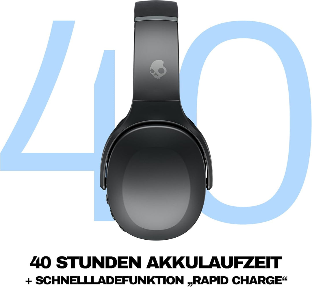 Skullcandy Crusher Evo Over-Ear Wireless-Kopfhörer mit Sensory Bass, 40 Std. Akkulaufzeit, Mikro, ko