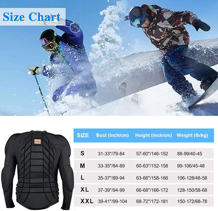BenKen Ultra Leichter Schutzausrüstung Ski Körper Panzer Rücken Protektor, Aussen- Sports Antikollis