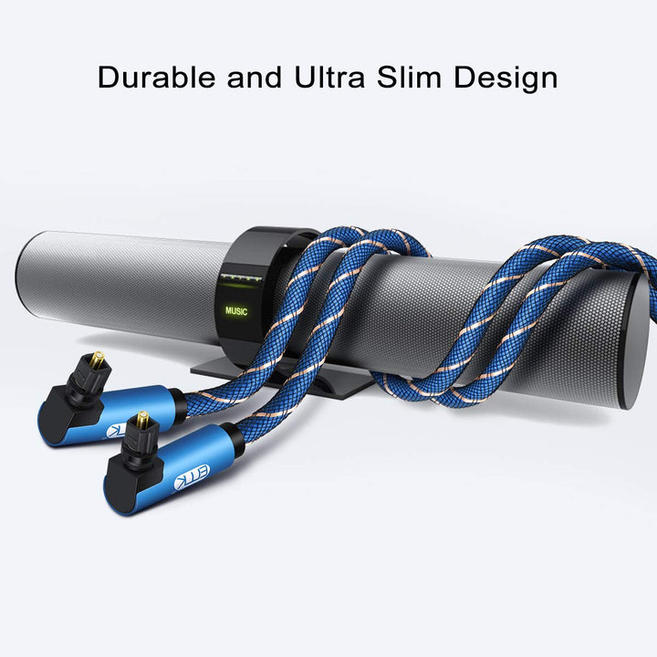 EMK 90 Grad Optisches kabel Dual Rechteck winkel Optisches Audiokabel Winkel Toslink Kabel Digitales
