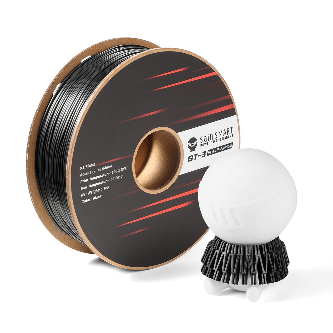 SainSmart GT-3 Flexibles PLA-Filament mit hoher Fliessfähigkeit, 1,75 mm, 3D-Druckerfilament mit hoh