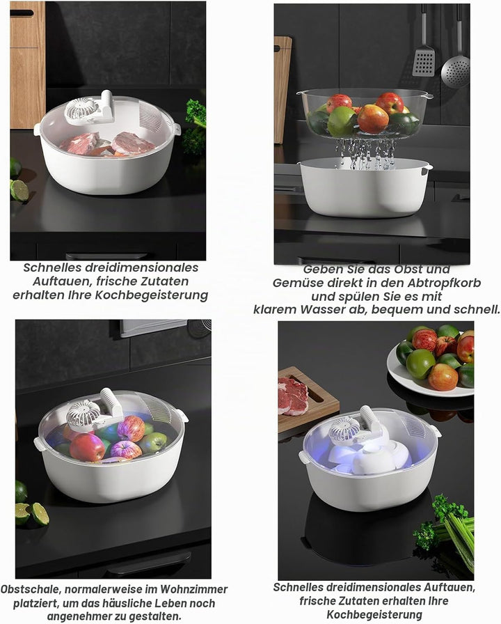 Auftauschale für Gefrorenes Fleisch, Schnelles und Sicheres Auftauen von Lebensmitteln, Grosse UV-Au