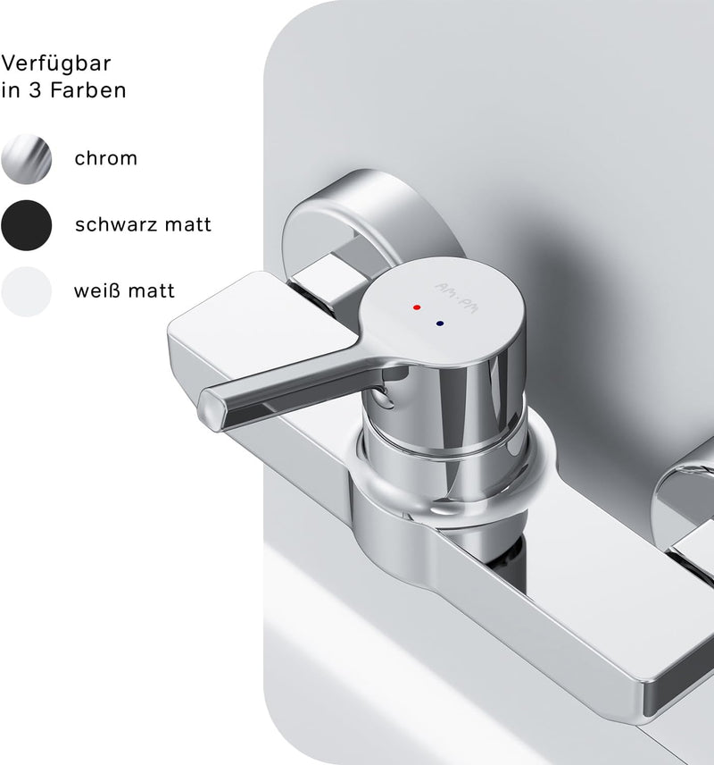 AM.PM X-Joy S Duscharmatur mit Einhebelmischer, SoftMotion Keramikkartusche, kratzfest, leicht zu re