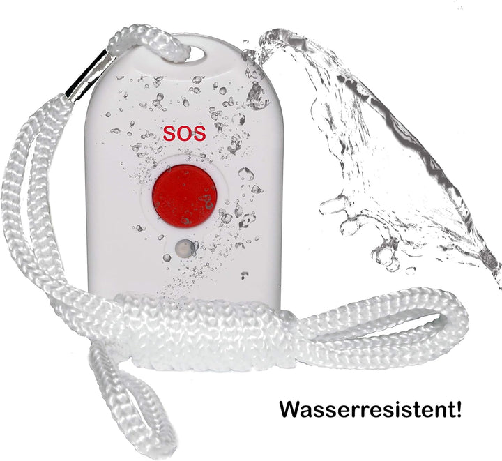 2 HANDSENDER für das MaxCom481 SOS Senioren Festnetztelefon mit SOS (G-TELWARE)