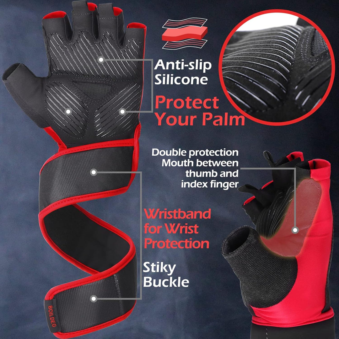 Fitness Handschuhe,Trainingshandschuhe,Gewichtheben Handschuhe für Bodybuilding Crossfit,Damen&Herre