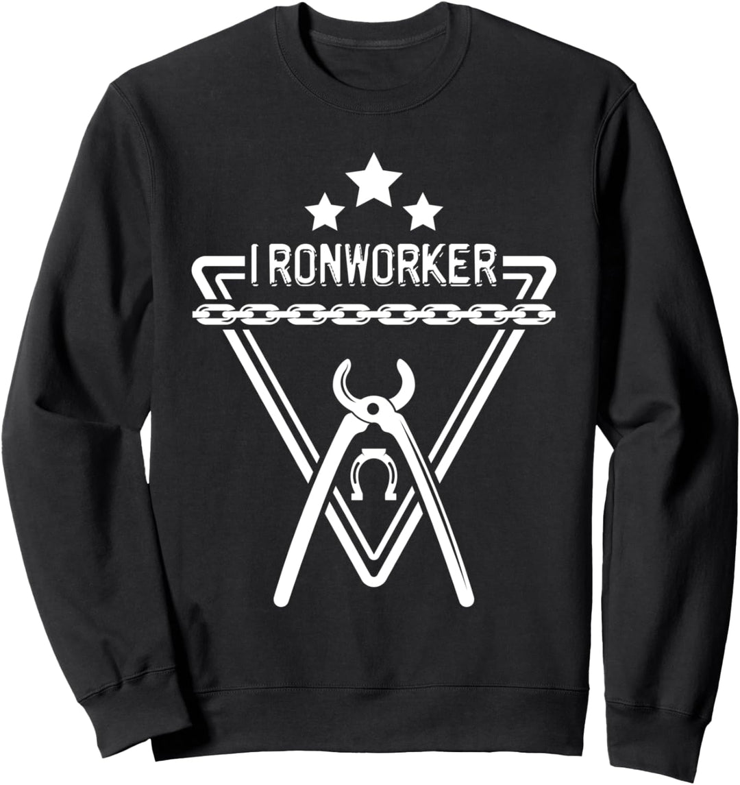 Eisenarbeiter Werkzeuge Handwerker Schweisser Schmiede Stahl Schmiede Sweatshirt