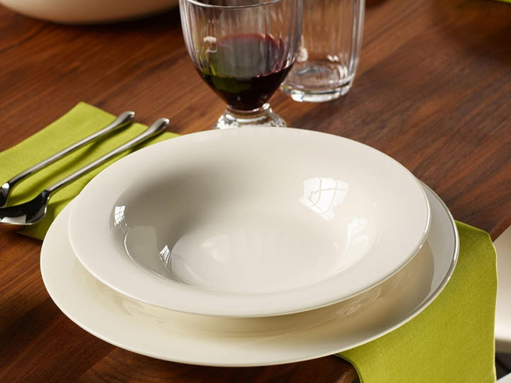 Villeroy & Boch New Cottage Basic Suppenteller 6er Set, 23 cm, Tiefer Teller aus Premium Porzellan,