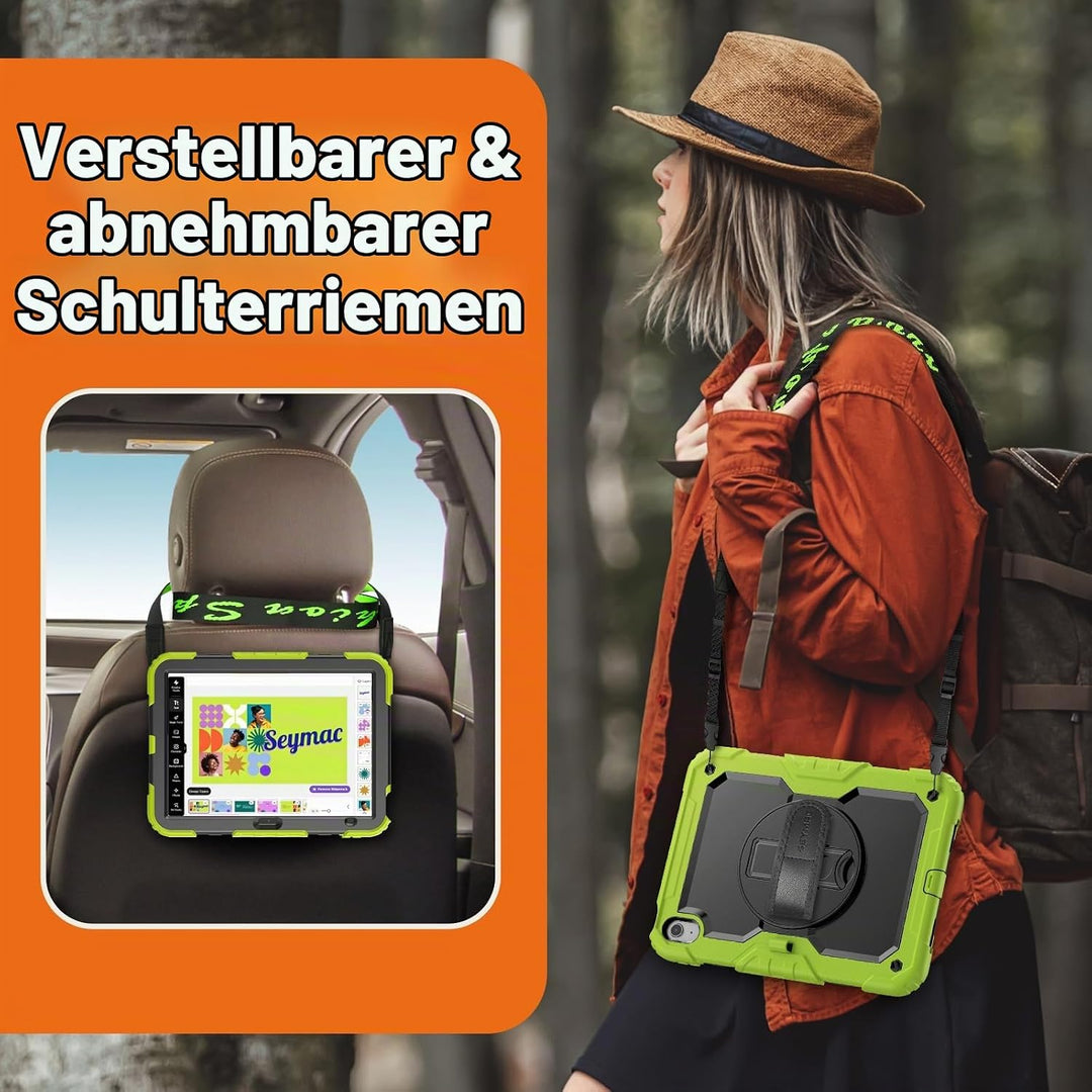 SEYMAC Hülle für iPad (A16) 11./10. Generation 11/10,9 Zoll 2025/2022, Stossfeste für iPad 10 Genera