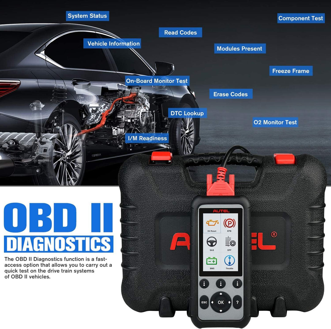 Autel MaxiDiag MD806 Pro Auto Diagnosegerät, 2024 Neuestes Alle System Diagnose und Ölreset, EPB, SA