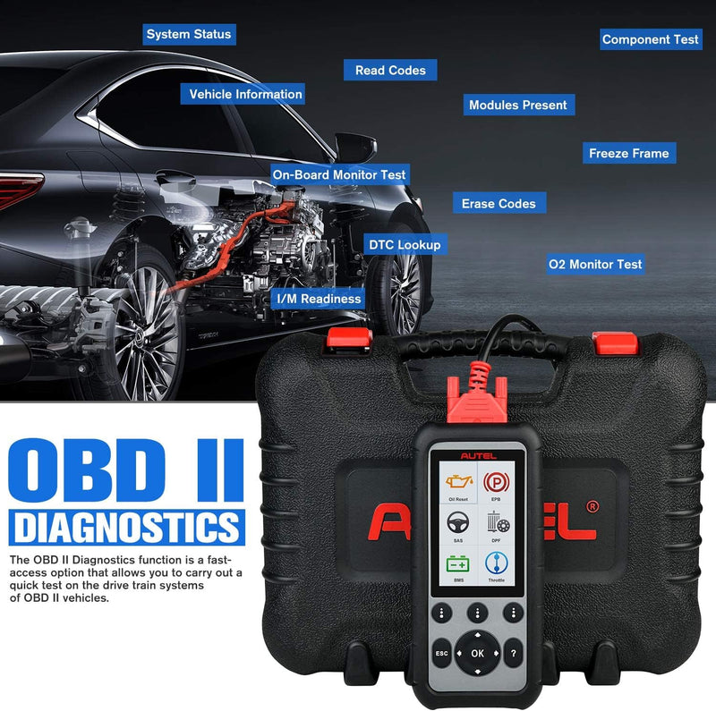 Autel MaxiDiag MD806 Pro Auto Diagnosegerät, 2024 Neuestes Alle System Diagnose und Ölreset, EPB, SA