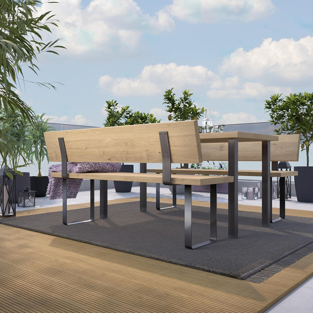 1 Paar Rückenlehnenhalterungen TAB Stahl Used Look Profil 60 x 8 mm Höhe: 323,5 Tiefe: 123 mm Rückle