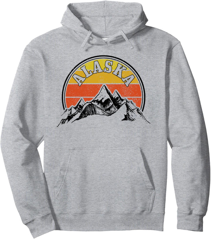 Alaska EST. 1959 Vintage Berge Souvenir Pullover Hoodie