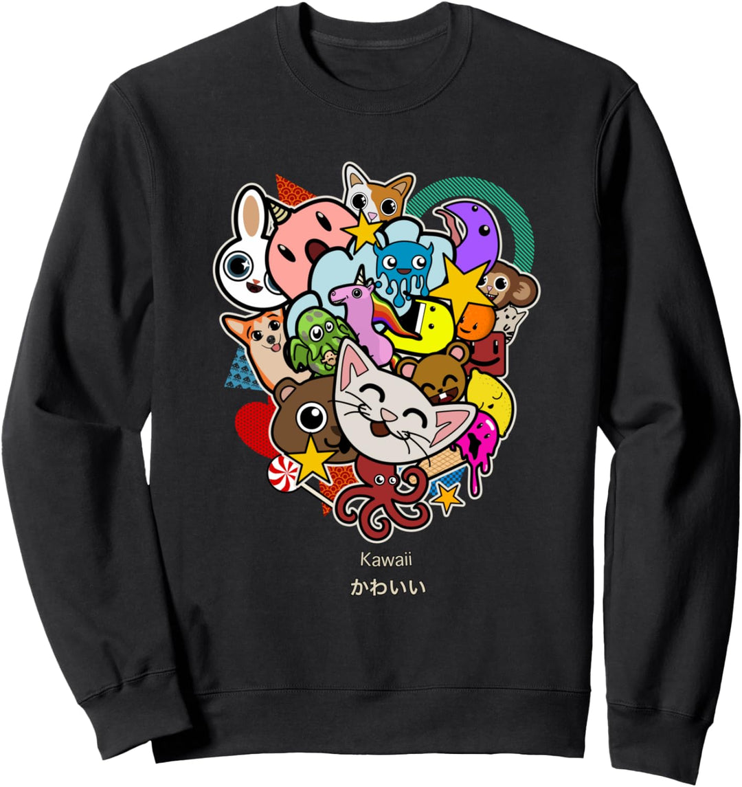 Niedliche Anime und Manga Stil Kawaii Sweatshirt