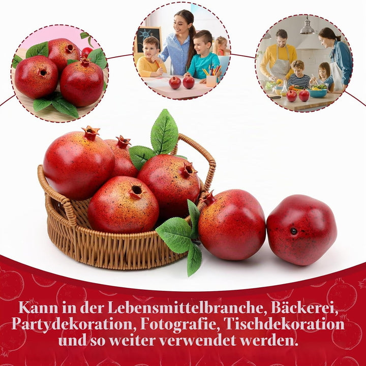 Künstliche Granatapfel-Dekoration, lebensechte realistische Simulation, künstliche Früchte, Schrank,
