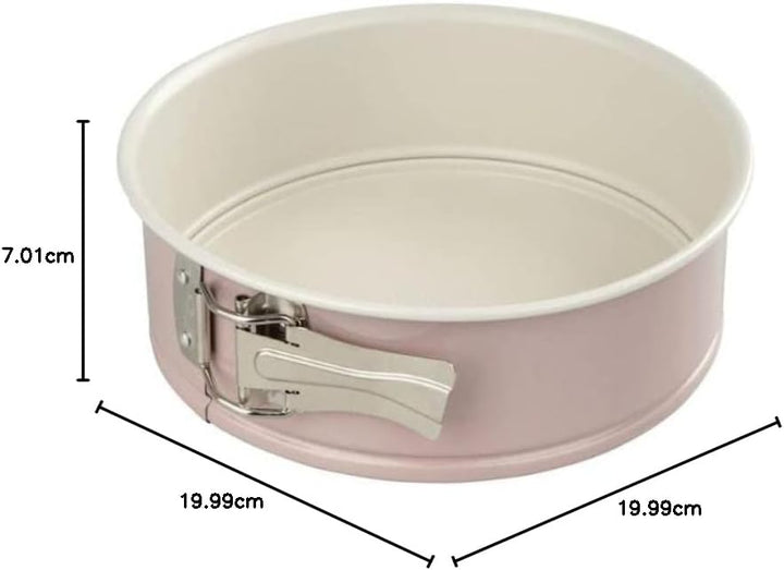 Dr. Oetker Springform Ø 20 cm mit Flachboden, runde Kuchenform Modern Baking - Retro Design mit zwei