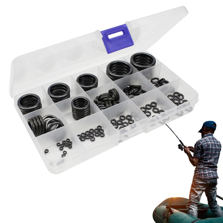 Générique 160 Stück Fishing Rod Guide Repair Kit, 11 Grössen Ceramic Rings, Pole Eyelet Replacement,