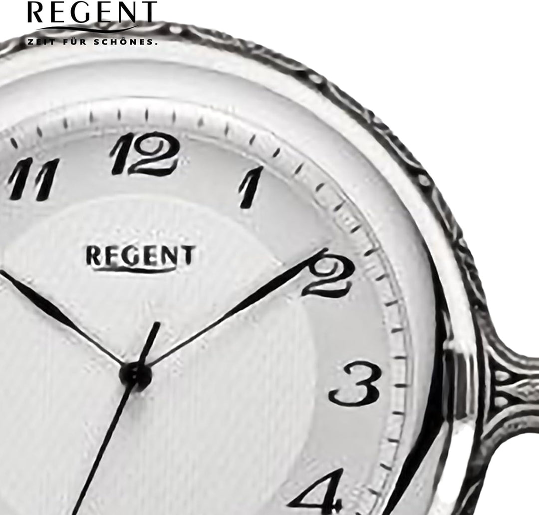Regent Herren Taschenuhr Savonnette Antik 49 MM Mechanischer Handaufzug Zahlen und Minuteneinteilung