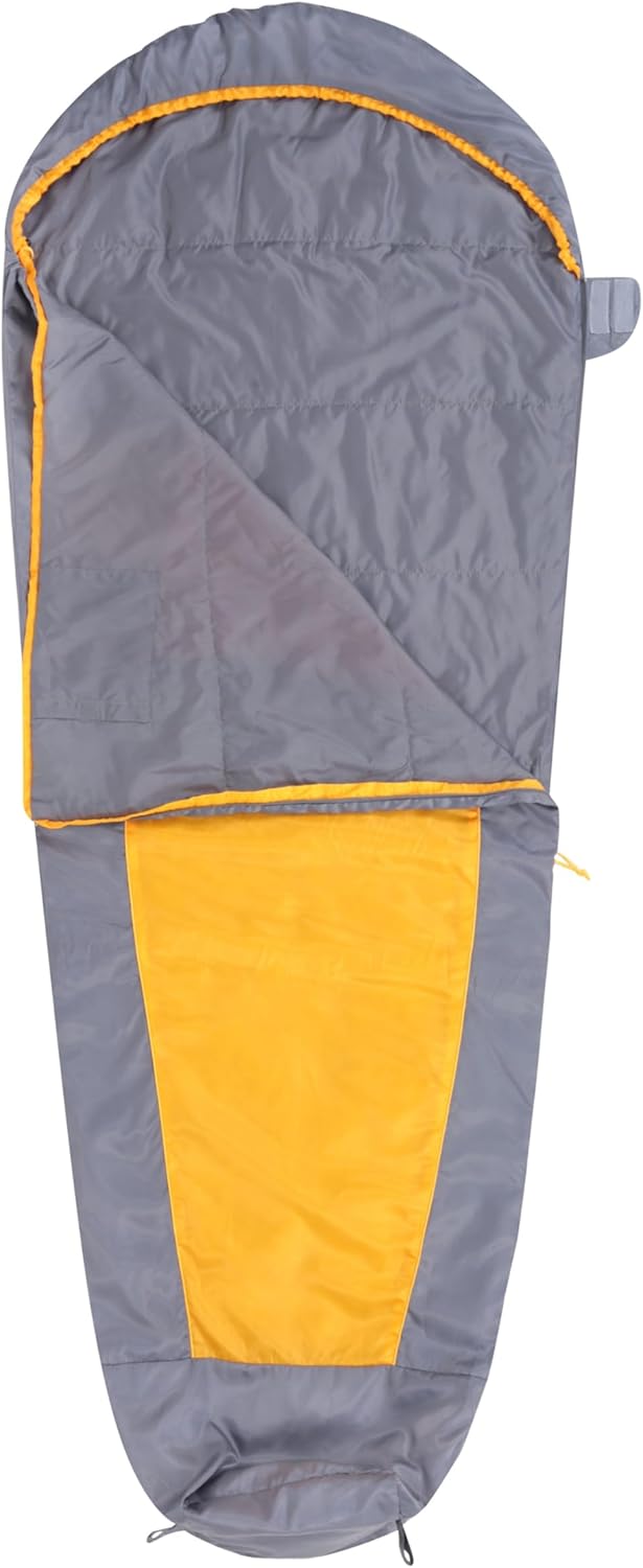 Mountain Warehouse Traveller 50 Schlafsack - 220 cm x 80 cm x 50 cm - Winddichter Schlafsack Gelb re