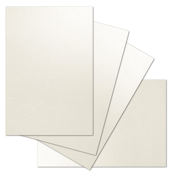 ARTOZ 50x Bastelkarte DIN A4 - Farbe: tortilla (creme / Eierschalen) - 21 x 29,7 cm - 216 g/m² - Ein