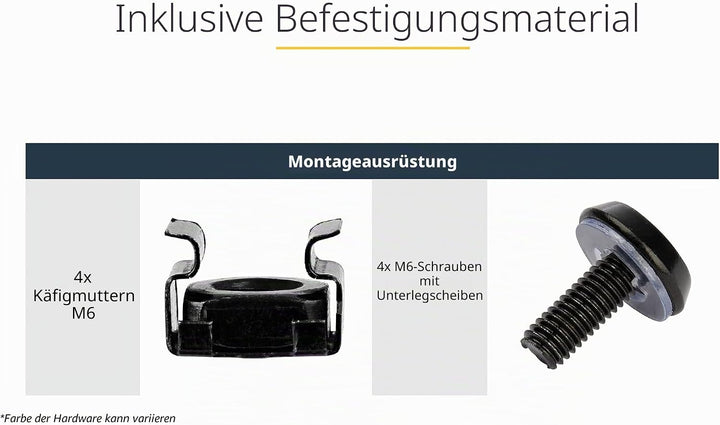 StarTech.com 2HE Rack Fachboden - Universelles perforiertes Fachboden/Kragarmfachboden für 19 Zoll N